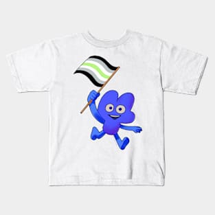 Agender Pride Flag Four! Kids T-Shirt